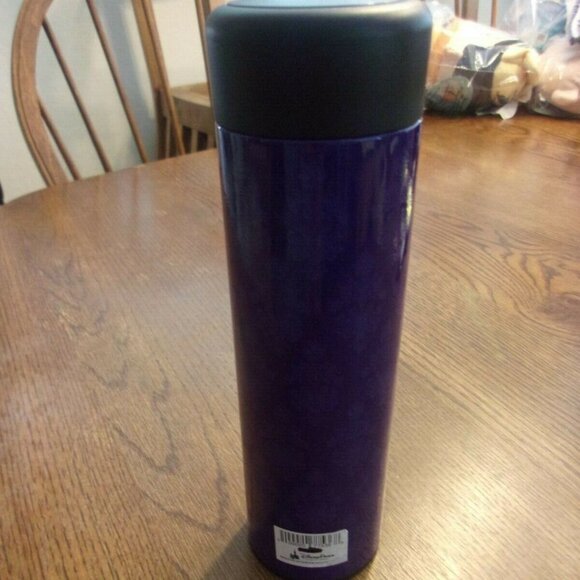 New Disney Parks Haunted Mansion Purple Wallpaper Water Bottle - Picture 2 of 4
